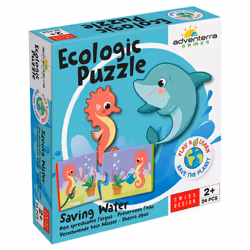 Adventerra Games Ecologic Puzzle Préservons l’eau, 24 pièce(s), Animaux, 2 an(s)
