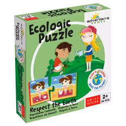 Adventerra Games Ecologic Puzzle Respecter la Terre, 24 pièce(s), Peuple, 2 an(s)