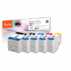 Peach 320402, Rendement élevé (XL), 20 ml, 11 ml, 550 pages, 5 pièce(s), Multi pack