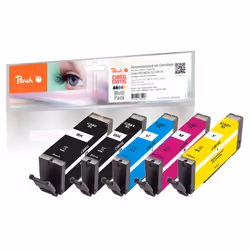 Peach PI100-378, Rendement élevé (XL), 17 ml, 10 ml, 5 pièce(s), Multi pack