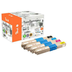 Peach 112227 Cartouche de toner 4 pièce(s) Compatible Noir, Cyan, Magenta, Jaune