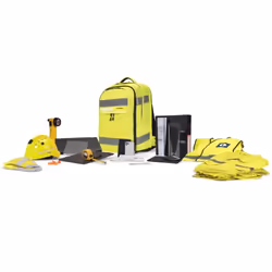 DICOTA Hi-Vis sac à dos Jaune Polyéthylène téréphthalate (PET), Polyuréthane thermoplastique (TPU) - Vue supplémentaire 12