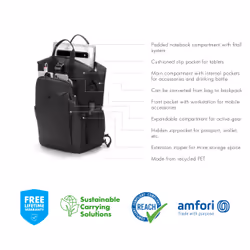 DICOTA D31862-DFS 15" Sac à dos Noir - Vue supplémentaire 9