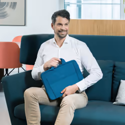 DICOTA Eco Slim Case BASE 14.1" Bleu - Vue supplémentaire 4