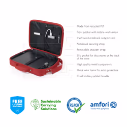 DICOTA Eco Multi BASE 17.3" Malette Rouge - Vue supplémentaire 9