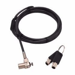 DICOTA D31831, 2 m, Clé ronde, Noir, Argent