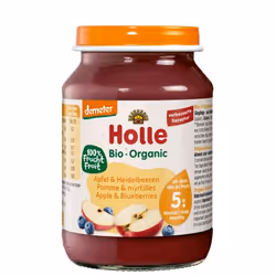 Holle 167604, 190 g, Pomme, Myrtille, Sans gluten, 1 pièce(s)