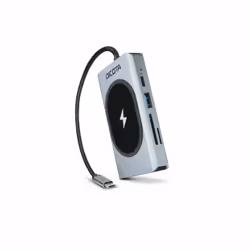 DICOTA D32059 hub & concentrateur USB Type-C Noir, Argent