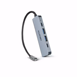 DICOTA D32060 hub & concentrateur USB Type-C Argent