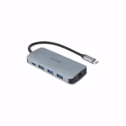 DICOTA D32062 hub & concentrateur USB Type-C Argent