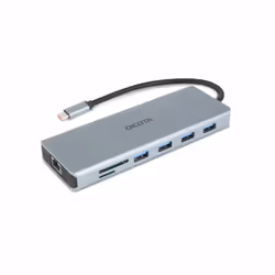 DICOTA D32065, USB 3.2 Gen 1 (3.1 Gen 1) Type-C, 3,5mm, DisplayPort, HDMI, RJ-45, USB 3.2 Gen 1 (3.1 Gen 1) Type-A, USB 4 Typ ...