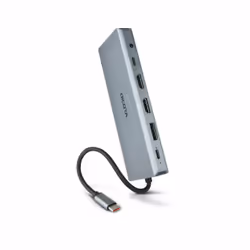 DICOTA D32065 hub & concentrateur USB 3.2 Gen 1 (3.1 Gen 1) Type-C Argent