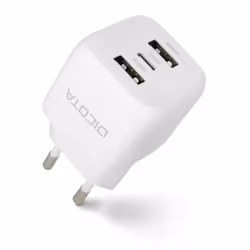 DICOTA D32069 chargeur d'appareils mobiles Ordinateur portable, Smartphone Blanc Secteur Charge rapide Intérieure