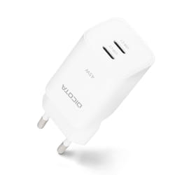 DICOTA D32182 chargeur d'appareils mobiles Ordinateur portable, Smartphone, Tablette Blanc Secteur Charge rapide Intérieure