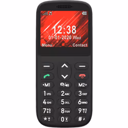 Telefunken S420, Barre, SIM unique, 5,87 cm (2.31"), 0,3 MP, 800 mAh, Noir
