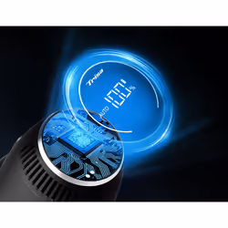 Trisa Quick Clean Professional T9621 Batterie Sec Cyclonique, HEPA Sans sac 0,3 L 600 W Noir, Bleu 3 Ah