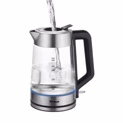 Trisa Easy Fill bouilloire 2 L 2200 W Noir, Acier inoxydable