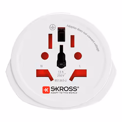 Skross 1.500211C-E adaptateur prise d'alimentation Universel Type C (Europlug) Blanc - Vue supplémentaire 3