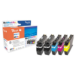 Peach PI500-274 cartouche d'encre 5 pièce(s) Compatible Noir, Cyan, Magenta, Jaune