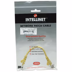 IC Intracom 325165 câble de réseau Jaune 0,45 m Cat5e U/UTP (UTP)