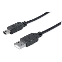 Manhattan 333375 câble USB 1,8 m USB 2.0 USB A Mini-USB B Noir