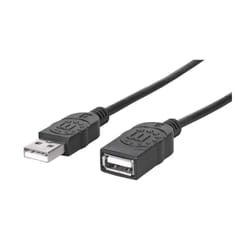 Manhattan 338653 câble USB 1,8 m USB 2.0 USB A Noir