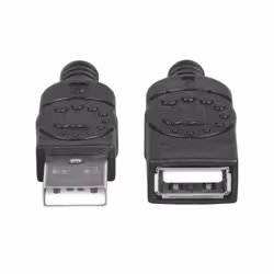 Manhattan 338653 câble USB 1,8 m USB 2.0 USB A Noir