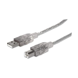 Manhattan 345408 câble USB 5 m USB 2.0 USB A USB B Argent