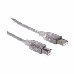 Manhattan 345408 câble USB 5 m USB 2.0 USB A USB B Argent