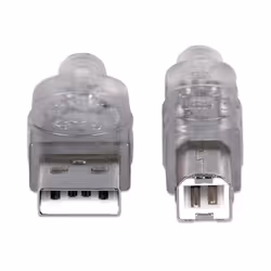 Manhattan 345408 câble USB 5 m USB 2.0 USB A USB B Argent