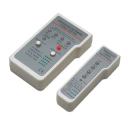 Intellinet 351898 testeur de câble réseau Testeur de câble UTP/STP Gris, Blanc