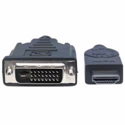 Manhattan 372510 câble vidéo et adaptateur 3 m HDMI Type A (Standard) DVI-D Noir