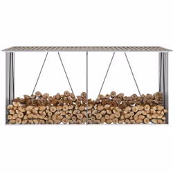 Cet abri de stockage de bois est une excellente solution de stockage pour le bois de chauffage. Sa construction est stable av ...