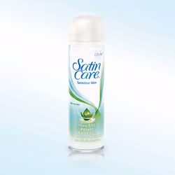 Gillette Satin Care Sensitive Skin, Gel de rasage, Femmes, Peau sensible, 200 ml, Water/EAU, Glycerin, Palmitic Acid, Trietha ...