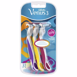 Rasoir jetable - Venus - Simply Venus - 3 lames - Couleur aléatoire - 3 unités