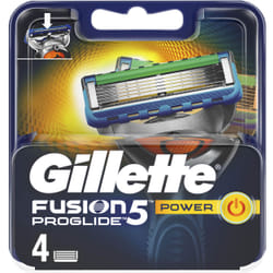 Gillette Fusion ProGlide Power lame de rasoir 4 pièce(s) Hommes