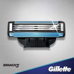 Gillette Mach 3 lame de rasoir 4 pièce(s) Hommes