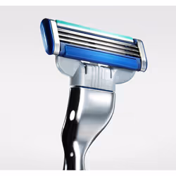 Gillette Mach3 Turbo rasoir pour hommes Bleu, Blanc, Argent
