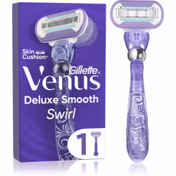 Le rasoir Gillette Venus Swirl Extra Smooth vous garantit un rasage d’une grande précision, même dans les zones moins facilem ...