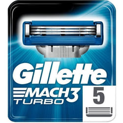 Lames - GILLETTE - Mach3 Turbo - 3 lames résistantes - 15 rasages confortables - Mixte