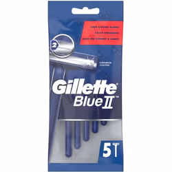 GILLETTE Rasoirs jetables Blue II x5