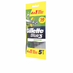 Lame de rasoir jetable Blue 3 Sensitive 5 u