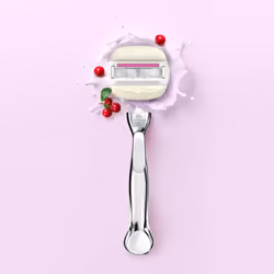 Gillette Comfortglide Sugarberry 1 tête(s) Argent, Blanc