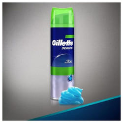 Gillette Series Sensitive Gel de rasage Hommes 200 ml