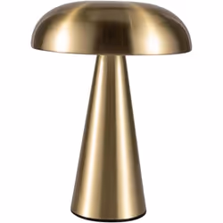 Creative Champignon Lampe de Table Rechargeable Tactile Gradation LED Veilleuse 3 Niveaux Luminosité Lampe de Bureau  doré
