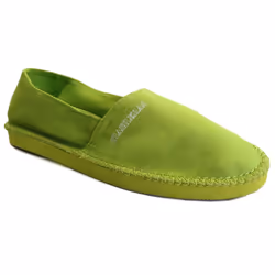 Espadrilles unisex Brasileras de couleur vert avec semelle en gomme