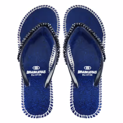 Brasileras UBSHNY19_35-36, Femelle, Adulte, Tongs, Bleu, 35-36, Caoutchouc