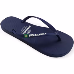 Tongs pour femme Brasileras de couleur bleu avec semelle en gomme