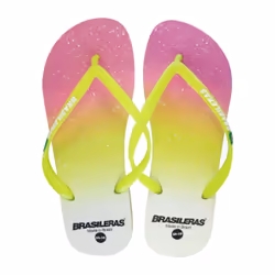 Brasileras UBCMIC14_34-35, Femelle, Adulte, Tongs, Jaune, 34-35, Caoutchouc