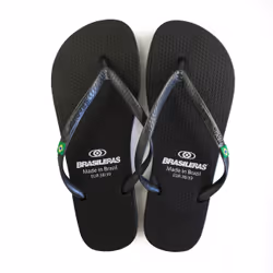 Brasileras UBCLAPRLW10_34-35, Femelle, Adulte, Tongs, Noir, 34-35, Caoutchouc